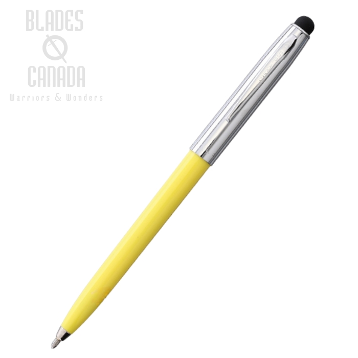 Fisher Space Pen, Yellow/Chrome with Stylus, FP775-Y/S
